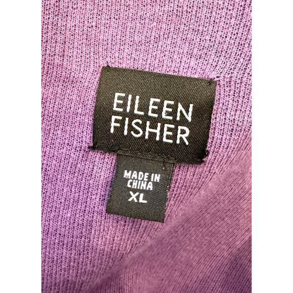 Lambswool Doubleface Cape Jacket Shacket Open Cardigan Purple Size XL - Picture 5 of 6